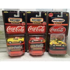 Lot 3 Matchbox 1968 Mustang Cobra 1957 Corvette Convertible 1979 Chevy Corvette